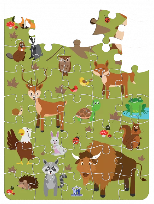 Animale din padure: Puzzle