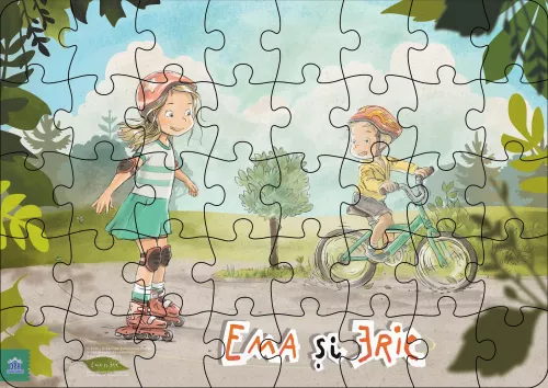 Ema si Eric in parc: Puzzle