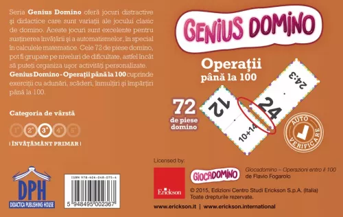 Genius domino: Operatii pana la 100