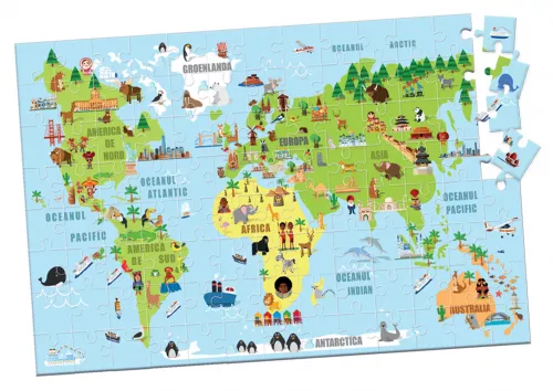 Harta lumii: Puzzle