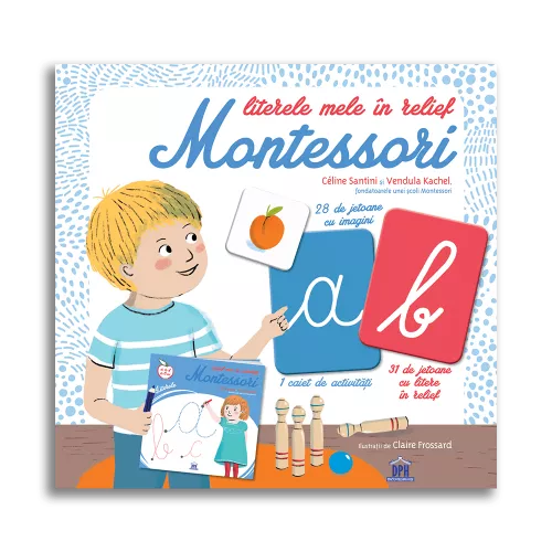 Literele mele in relief Montessori
