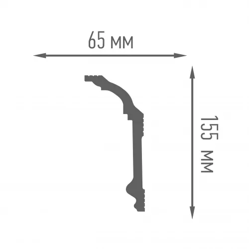 BAGHETA DECORATIVA PNP DIN POLISTIREN EXTRUDAT J65/155
