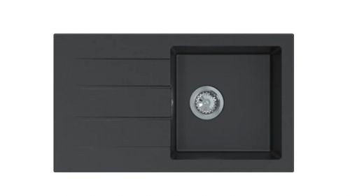 CHIUVETA BUCATARIE DEAL 1C 1P BLACK 760*440*19 MM