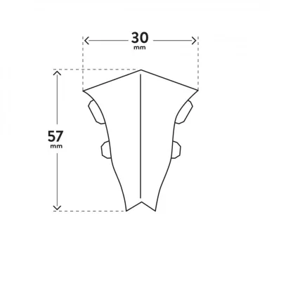 COLTAR INTERIOR PENTRU PLINTA DIN PVC ARBITON LM55 102 Stejar Almelo