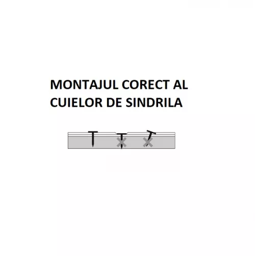 Cuie zincate IKO pentru montarea sindrilei bituminoase 20 mm