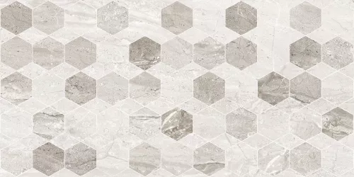 FAIANTA GOLDEN TILE MARMO MILANO HEXAGON LIGHT GREY 295X595 MM (8МGR61)