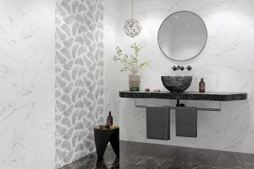 FAIANTA GOLDEN TILE NERO E BIANCO WHITE 300 x 600 mm NB0051