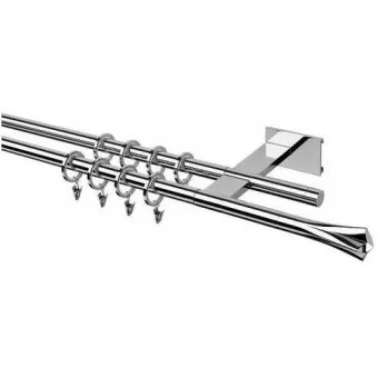 GALERIE METALICA VIDELLA VISIO DUBLA TIVANO CHROM 200 CM