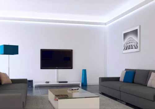 LED SYSTEM SET 4 BAGHETA DECORATIVA SI DE ILUMINAT VIDELLA CU LUMINA CALDA