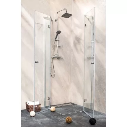 PARAVAN DE DUS 6MM SANOFLEX M1290L SANOTECHNIK 85-87 CM  