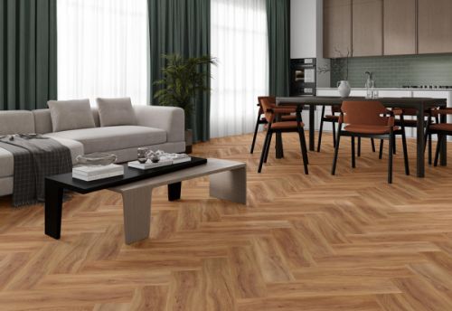 PARCHET SPC HERRINGBONE AFIRMAX HB 41105 JERSEY OAK
