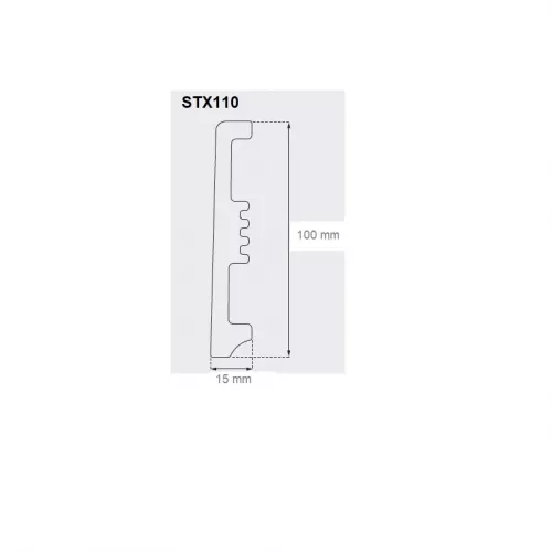 PLINTA DIN POLIMER DUR ARBITON STIQ XL 10 CM ALB 2,2 ML STX110