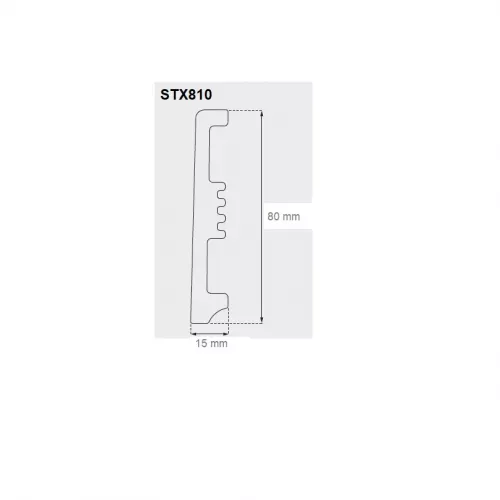PLINTA DIN POLIMER DUR ARBITON STIQ XL 8 CM ALB 2,2 ML STX810