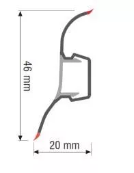 PLINTA DIN PVC LMX FIX PRIX BARA 2,5 M