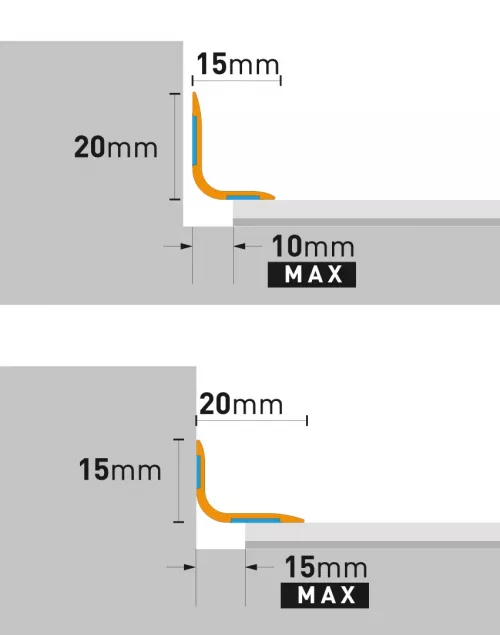 PROFIL DE TRECERE PRO L B1 ARGINTIU 0.93M