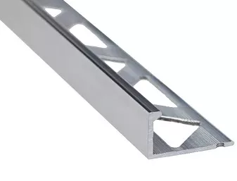 PROFIL TERMINATIE ALUMINIU PENTRU FAIANTA 10MM/2.5M ARGINTIU 2728