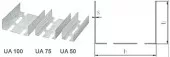 Profil UA 75 grosime 2 mm pentru Usi si Ferestre 3 m
