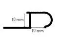 PROFIL TREAPTA ALUMINIU SEMIROTUND S1A ARBITON 300 cm