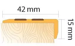PROFIL / VINCLU TREAPTA PVC ANTIDERAPANT AUTOADEZIV 91 CM GRI