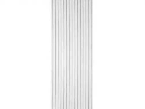 Riflaj Alb Panou decorativ din polimer dur 12 x 1,2 x 270 cm L0101