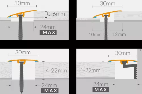 SINA TRECERE ALUMINIU CS30 STEJAR HOLM CS11 1.86M
