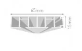 SINA DIN PVC VIDELLA PENTRU PERDEA 2 CANALE 180 CM