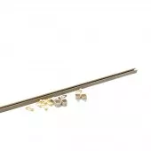 SINA METALICA "U" CU SET DE AGRAFE CIRES 190 CM