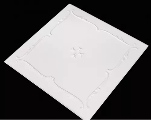 Tavan Decorativ din Polistiren 815 Alb 50x50 cm