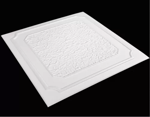 Tavan Decorativ din Polistiren 820 Alb 50x50 cm