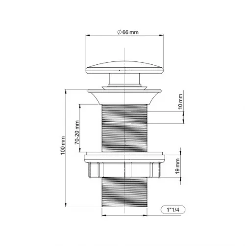 VENTIL QUICK CLACK PENTRU LAVOAR WIRQUIN 30950179 