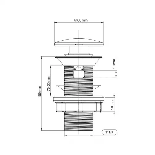 VENTIL QUICK CLACK PENTRU LAVOAR WIRQUIN 30950182