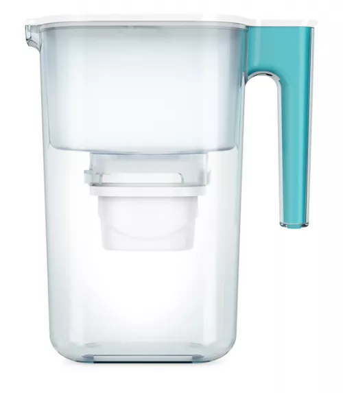 6 filtre Evolve + Cana filtranta de apa Aqua Optima Perfect Pour, albastru, 3,6 litri