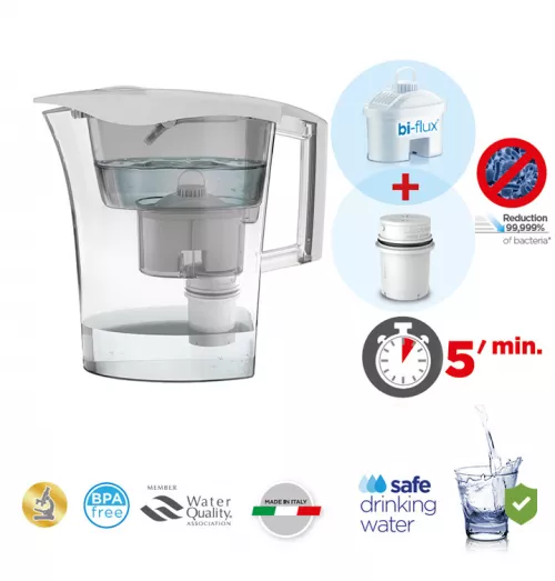 Cana filtranta de apa Laica Germ Stop Predator, 3 litri, alb