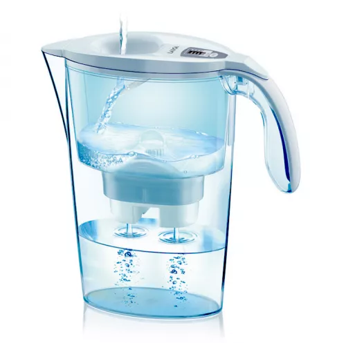 Cana filtranta de apa Laica Stream, 2.3 litri, Alb