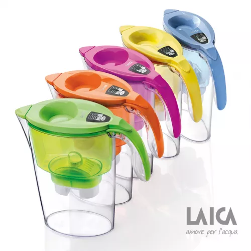 Cana filtranta de apa Laica Stream Green, 2.3 litri