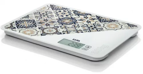 Cantar electronic de bucatarie Laica KS5021, 20 kg, maro, design mediteraneean