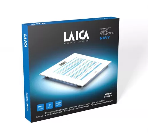 Cantar electronic Laica PS1074, 150 kg, alb