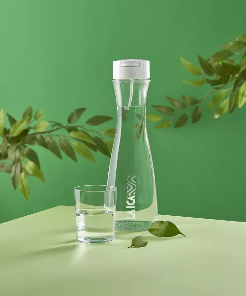 Carafa filtranta de apa Laica GlaSSmart, din sticla, 1,1 litri