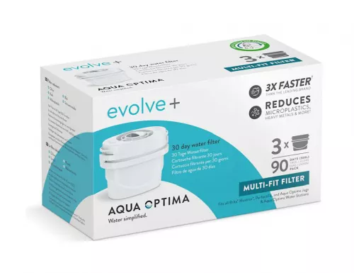 Cartuse filtrante Aqua Optima Evolve+, 3 buc/pachet, compatibile Brita