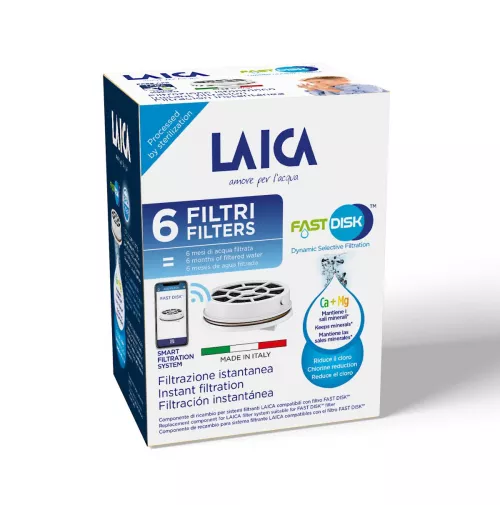 Filtre Laica Fast Disk, 6 buc/pachet, filtrare instantanee