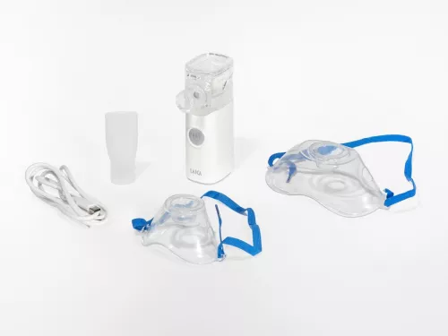 NOU: Aparat de aerosoli portabil Laica NE1012, silentios, copii si adulti, reincarcabil la USB