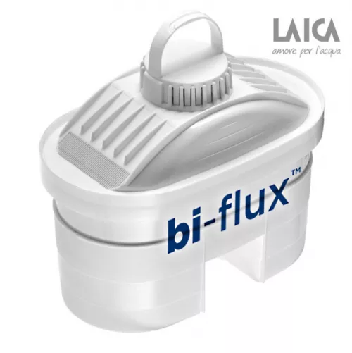 Pachet Cana filtranta de apa Laica Clear Line, 2.3 litri, Albastru + 3 filtre Bi-flux