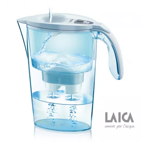 Cana filtranta de apa Laica Stream, 2.3L, + 6 cartuse filtrante
