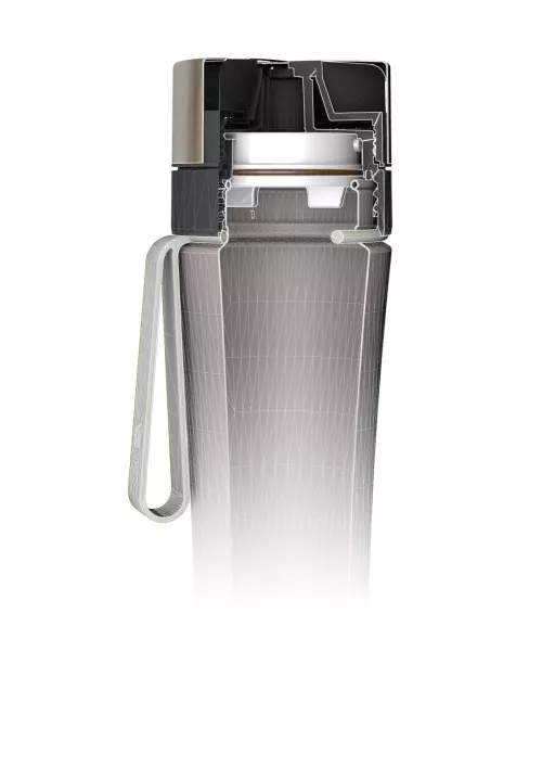 Sticlă filtrantă Sport myLaica, din sticlă, 0,50 litri, portabilă, Verde