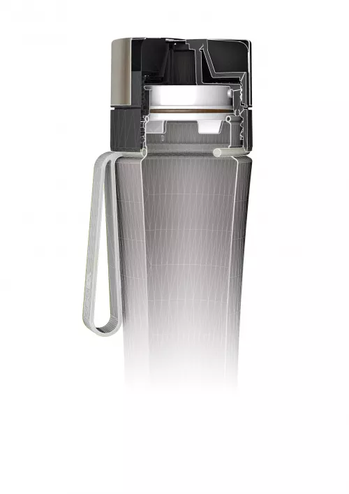 Sticlă filtrantă Sport myLaica, Sticlă, 0,50 litri, portabilă, Roz