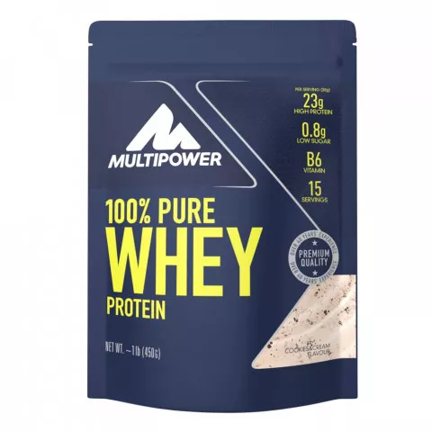 Pudra proteica 100% Whey Cookies & Cream, 450g, Multipower