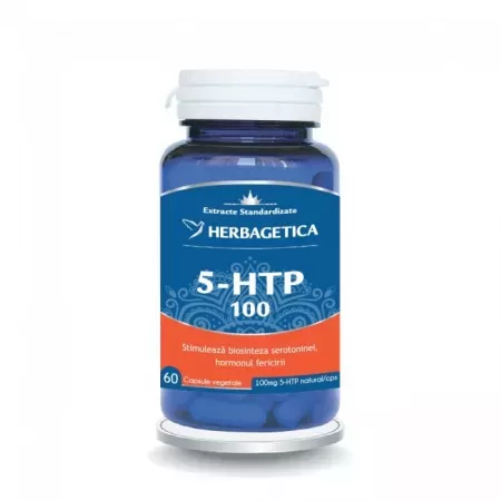 5 HTP 100, 60 capsule, Herbagetica