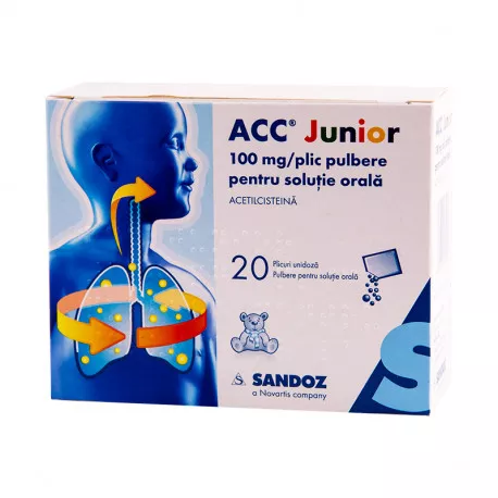 ACC Junior 100mg/plic 3g pulb.or x 20pl