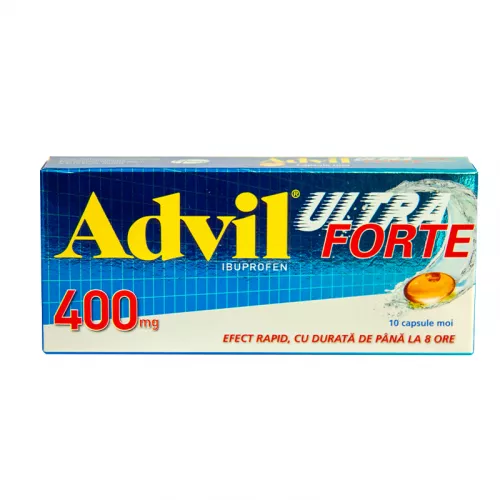Advil Ultra Forte 400 mg, 10 capsule moi, Gsk