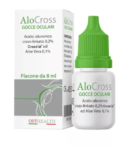 Solutie oftalmica lubrifianta AloCross, 8ml, Off Health